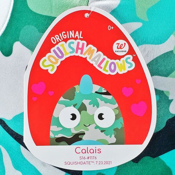 Squishmallow Calais the Chameleon 16" UltraSoft Valentines Day Holiday Plush New - Picture 6 of 7